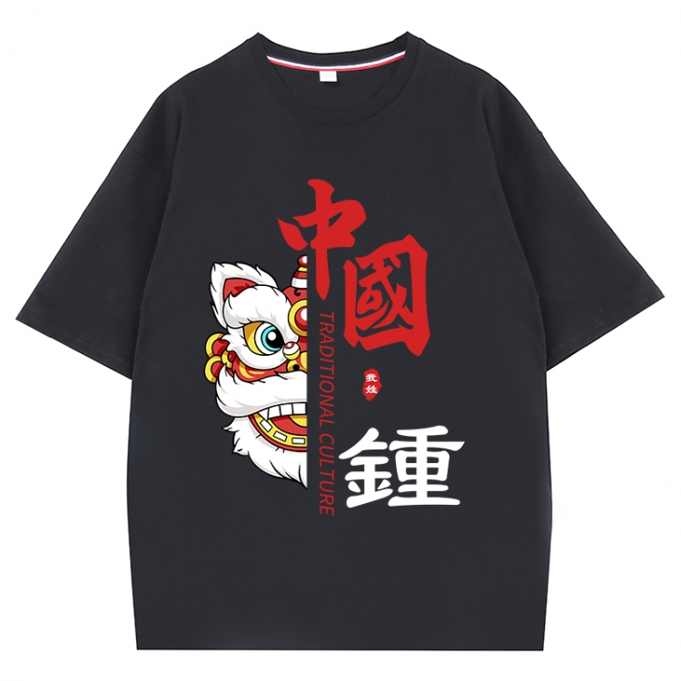 China-Chic Wind Anime Surrounding New Pure Cotton T-shirt from S to 4XL CMY-3112-2