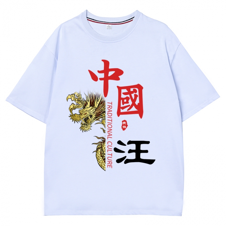 China-Chic Wind Anime Surrounding New Pure Cotton T-shirt from S to 4XL  CMY-3115-1