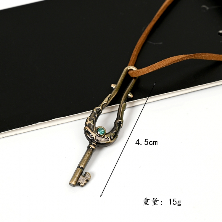 Tour of Bell and Bud Anime Surrounding Leather Rope Necklace Pendant 4.5CM  price for 5 pcs