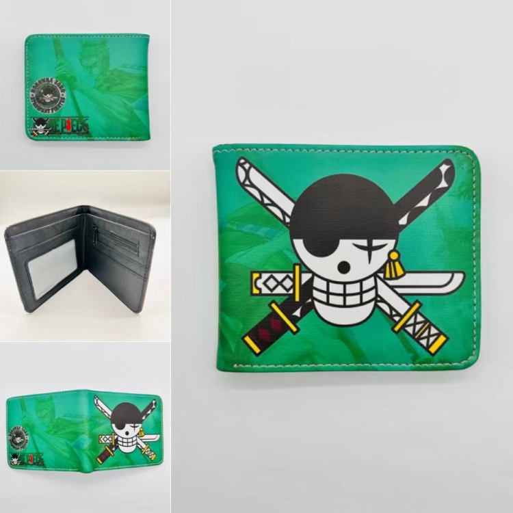 One Piece Full color  Two fold short card case wallet 11X9.5CM  5355