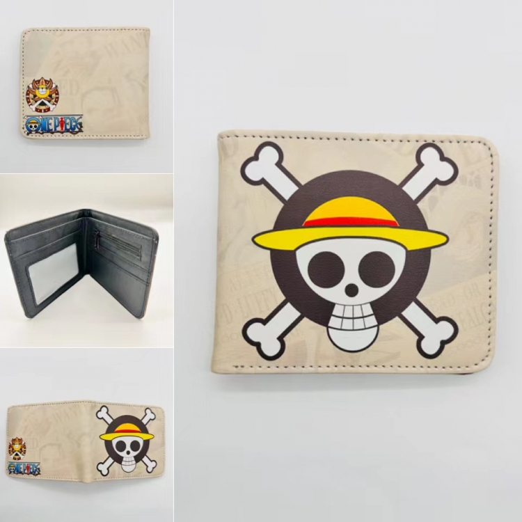One Piece Full color  Two fold short card case wallet 11X9.5CM  5406