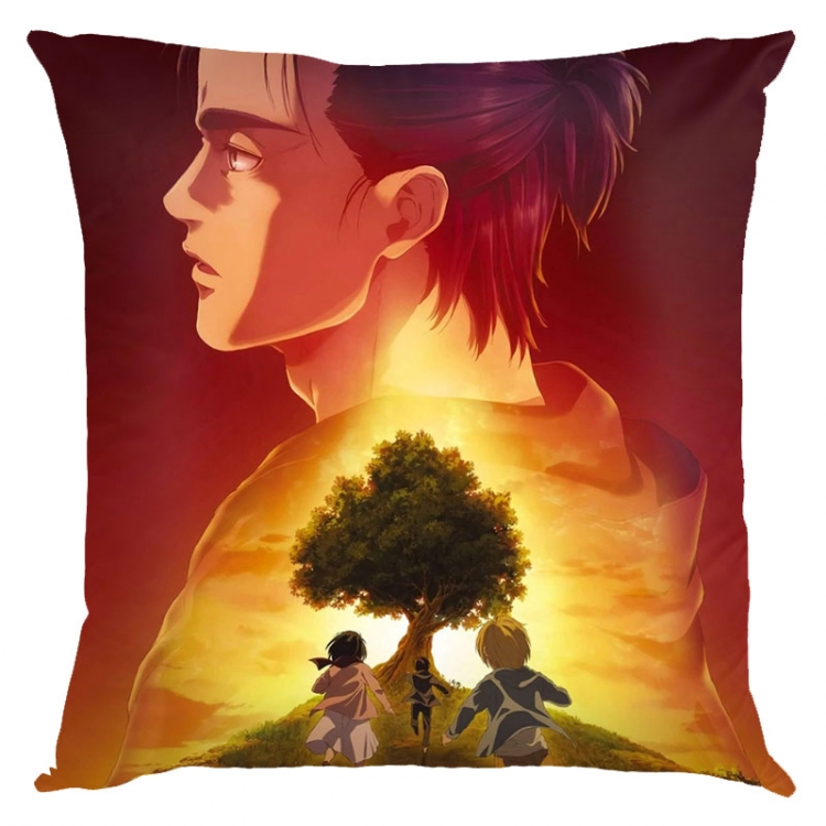 Shingeki no Kyojin Anime square full-color pillow cushion 45X45CM NO FILLING  J12-387