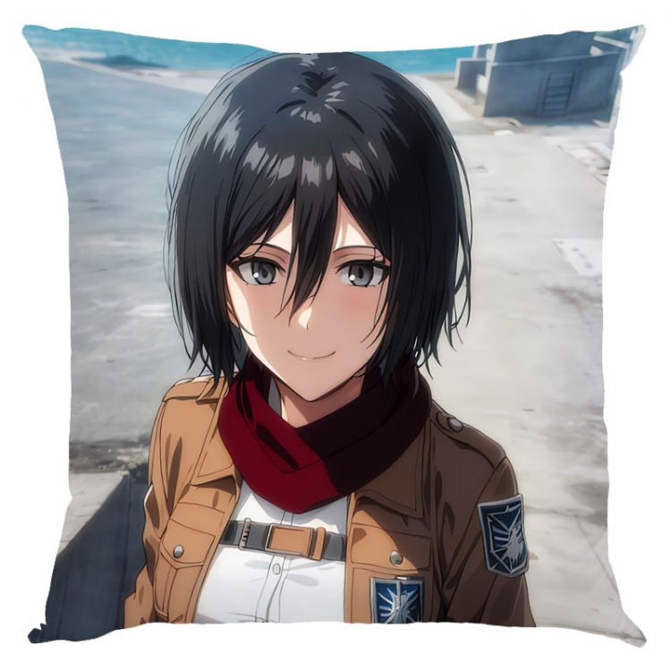 Shingeki no Kyojin Anime square full-color pillow cushion 45X45CM NO FILLING  J12-374