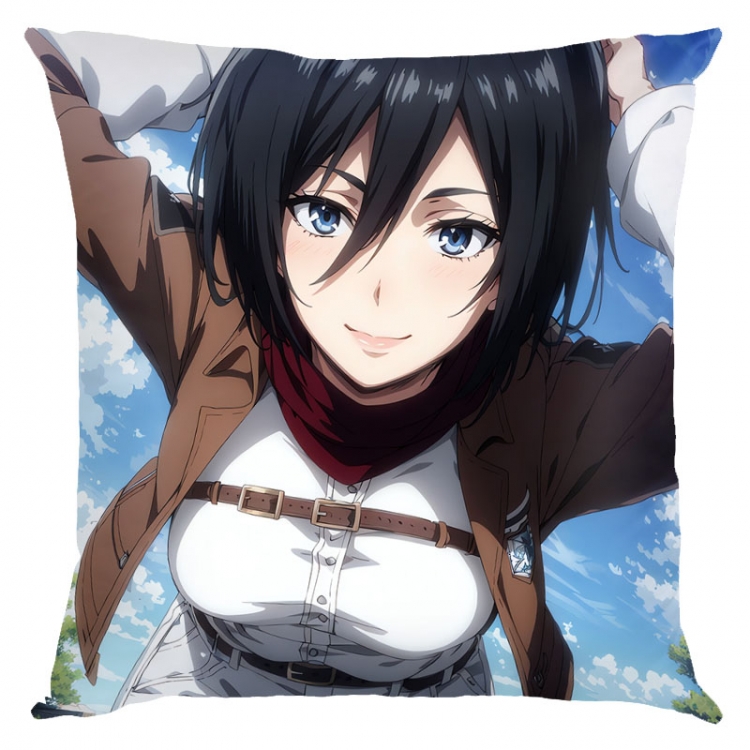 Shingeki no Kyojin Anime square full-color pillow cushion 45X45CM NO FILLING  J12-377