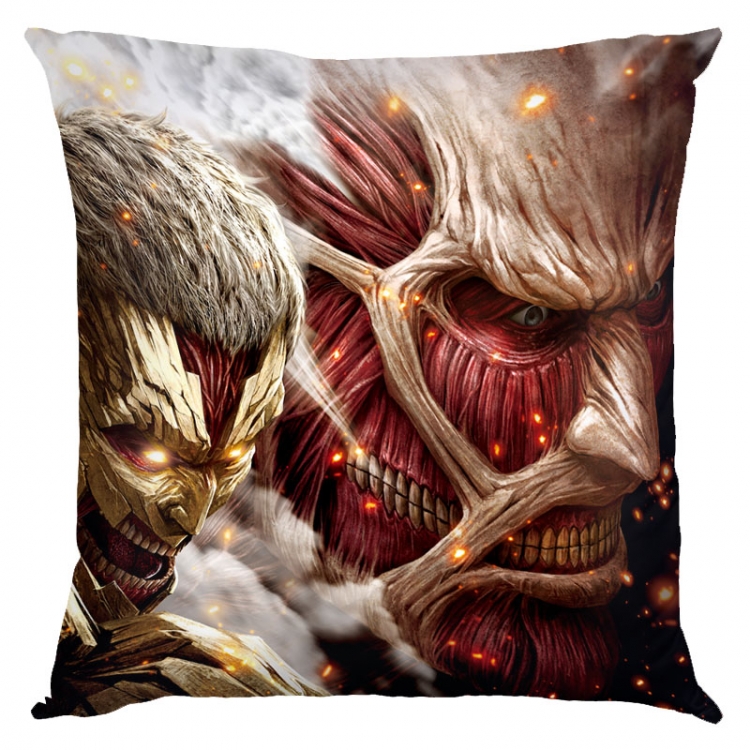 Shingeki no Kyojin Anime square full-color pillow cushion 45X45CM NO FILLING J12-385