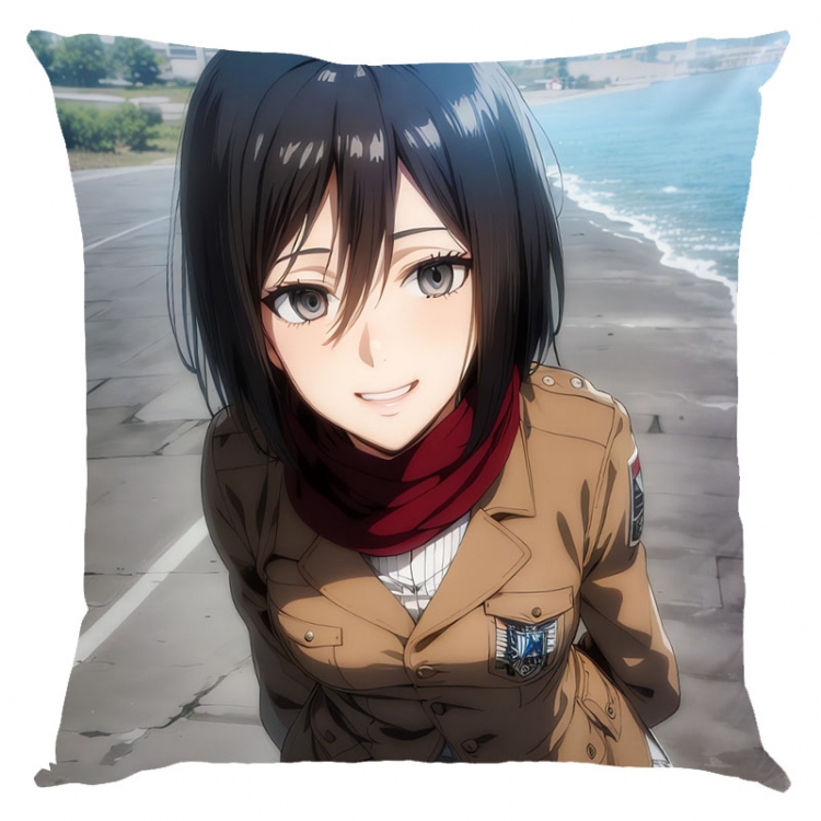 Shingeki no Kyojin Anime square full-color pillow cushion 45X45CM NO FILLING J12-376