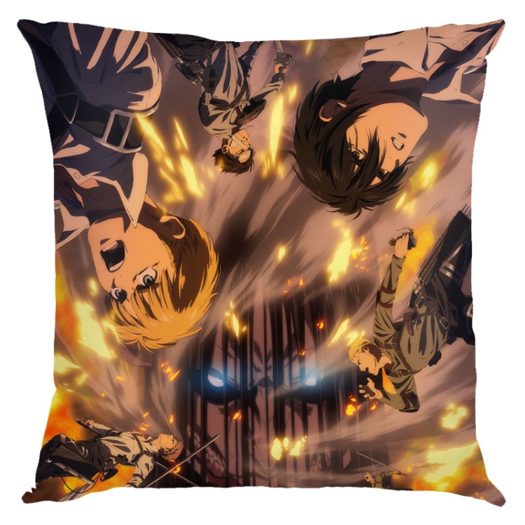 Shingeki no Kyojin Anime square full-color pillow cushion 45X45CM NO FILLING J12-383