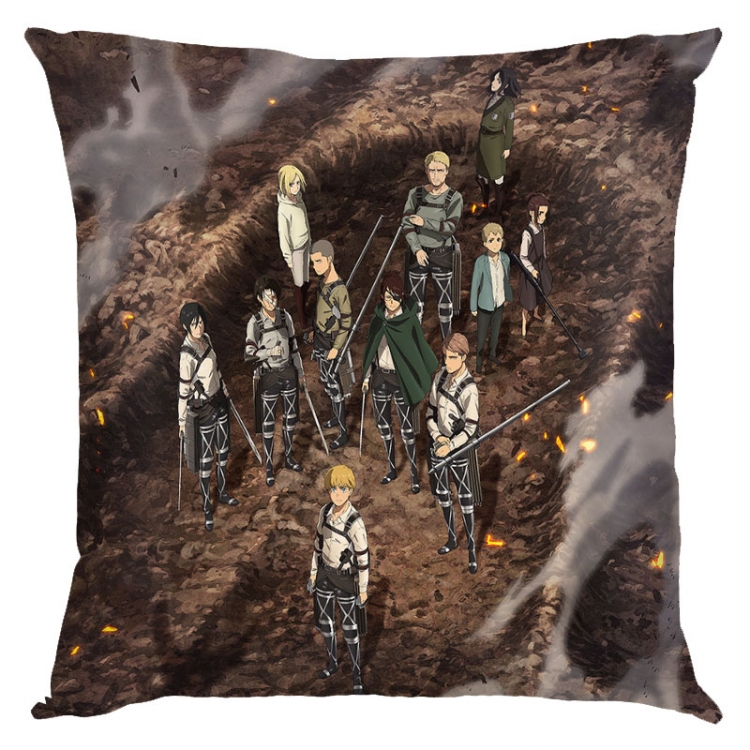 Shingeki no Kyojin Anime square full-color pillow cushion 45X45CM NO FILLING  J12-381