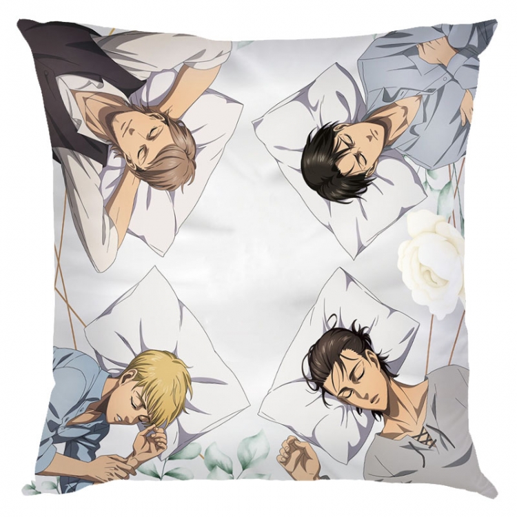 Shingeki no Kyojin Anime square full-color pillow cushion 45X45CM NO FILLING J12-379