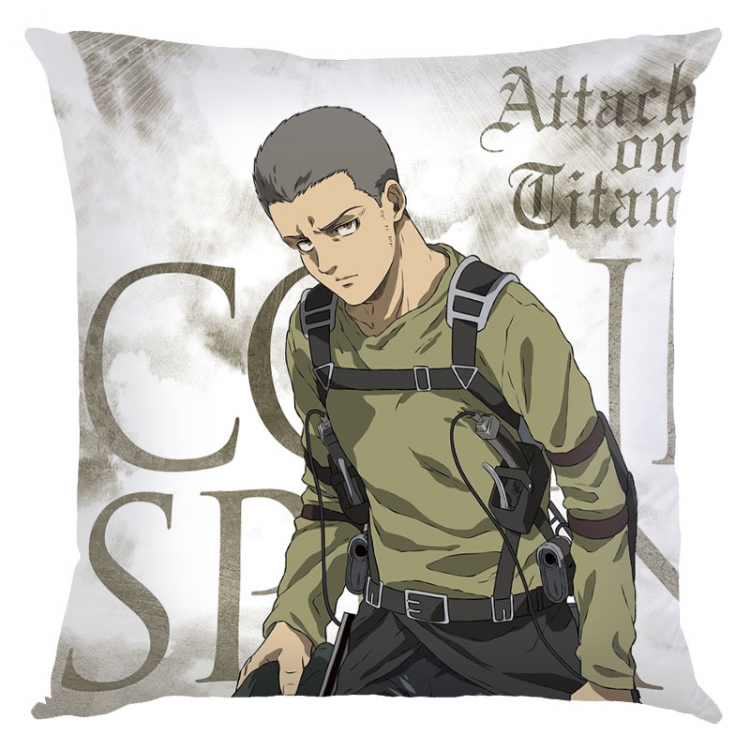 Shingeki no Kyojin Anime square full-color pillow cushion 45X45CM NO FILLING  J12-371