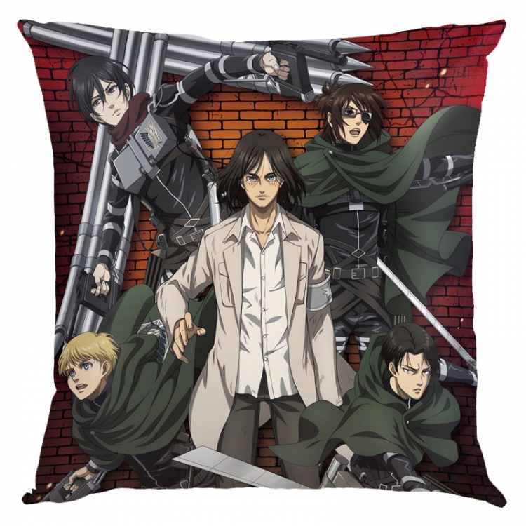 Shingeki no Kyojin Anime square full-color pillow cushion 45X45CM NO FILLING J12-384