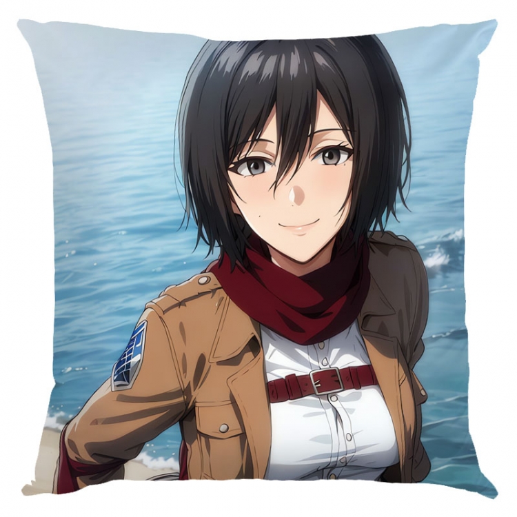 Shingeki no Kyojin Anime square full-color pillow cushion 45X45CM NO FILLING  J12-375