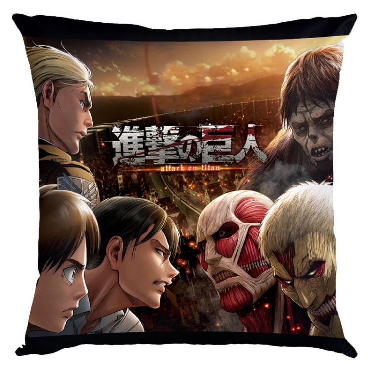 Shingeki no Kyojin Anime square full-color pillow cushion 45X45CM NO FILLING  J12-386
