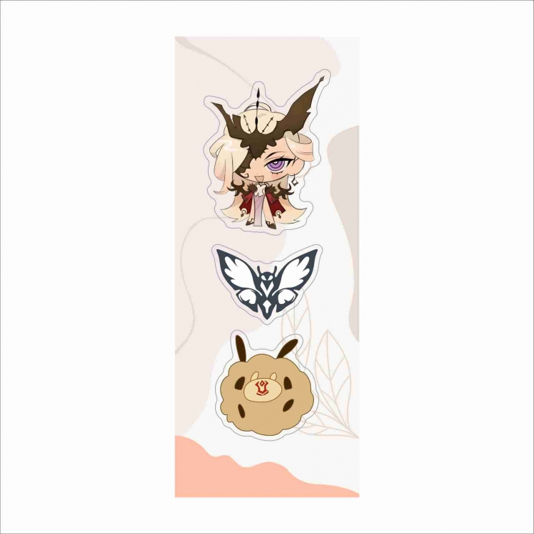 Genshin Impact Pack of 3 Badge Brooch Acrylic Pendant price for 5 pcs