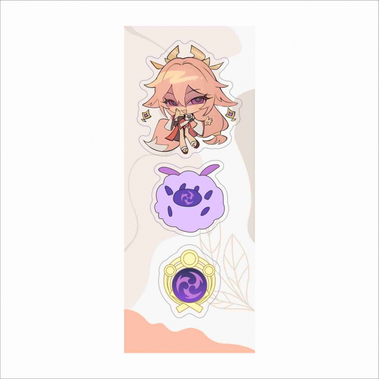 Genshin Impact Acrylic Keychain Bag Pendant Decorations Set of 3 price for 5 pcs