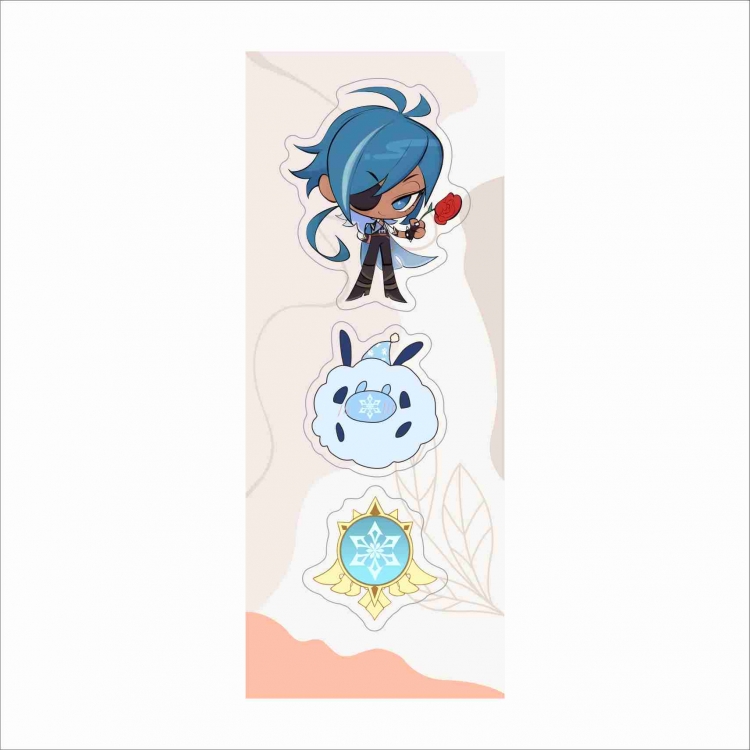 Genshin Impact Acrylic Keychain Bag Pendant Decorations Set of 3 price for 5 pcs
