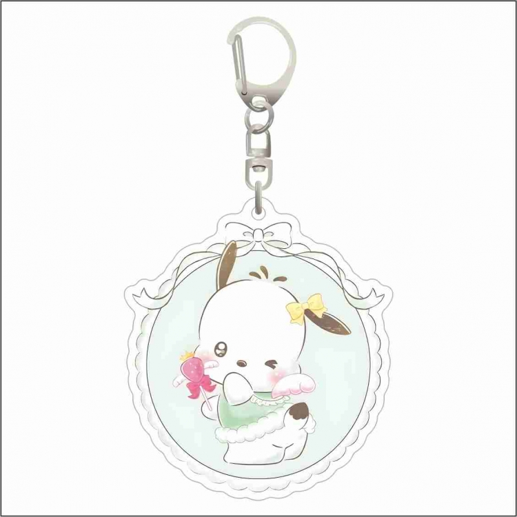 Sanrio Acrylic D button bag pendant key chain price for 5 pcs