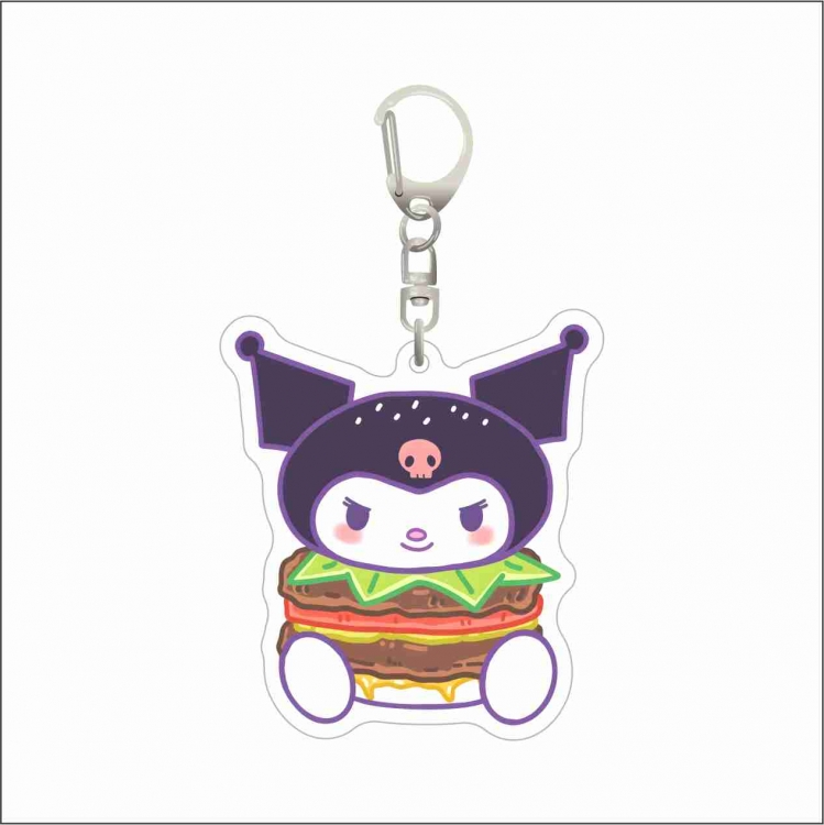 Sanrio Acrylic D button bag pendant key chain price for 5 pcs