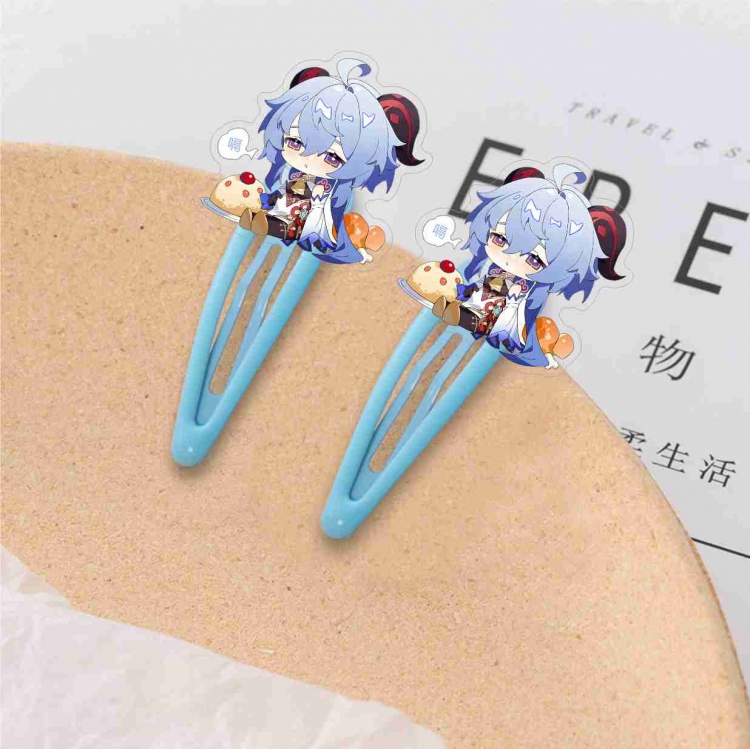 Genshin Impact Hair clip decoration student clip  price for 10 pcs