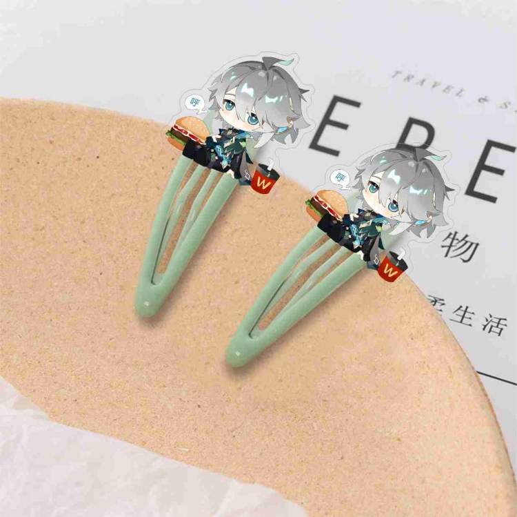 Genshin Impact Hair clip decoration student clip  price for 10 pcs