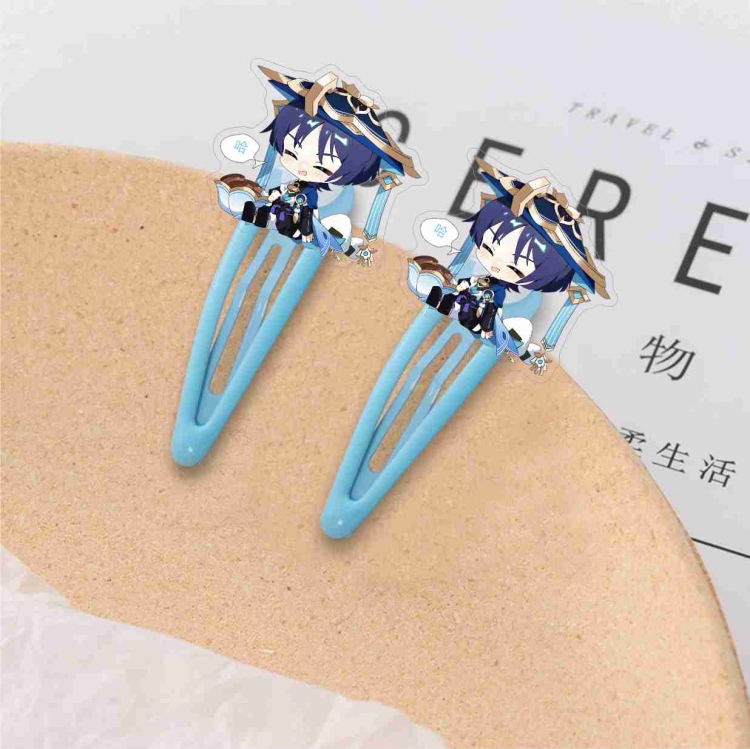 Genshin Impact Hair clip decoration student clip  price for 10 pcs