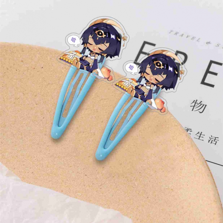 Genshin Impact Hair clip decoration student clip  price for 10 pcs