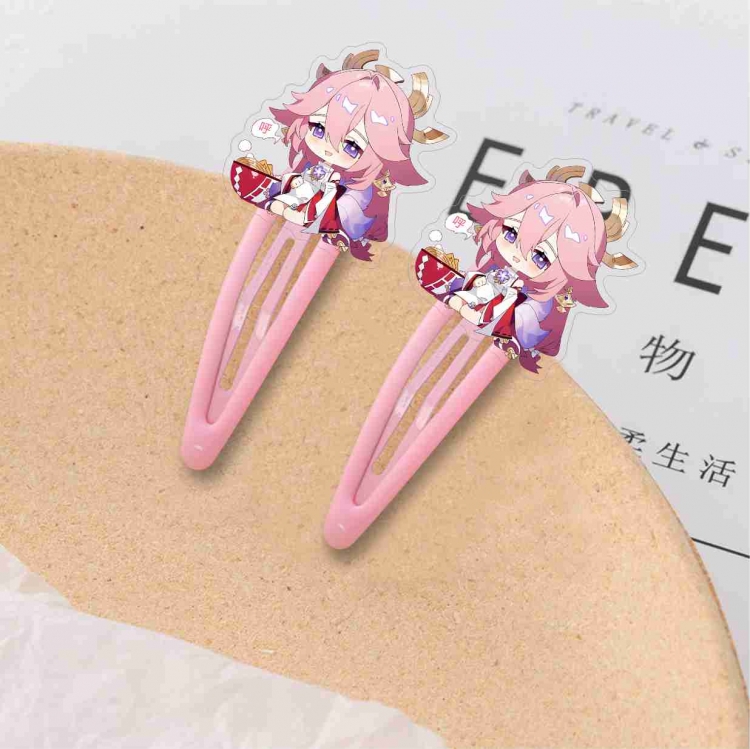 Genshin Impact Hair clip decoration student clip  price for 10 pcs