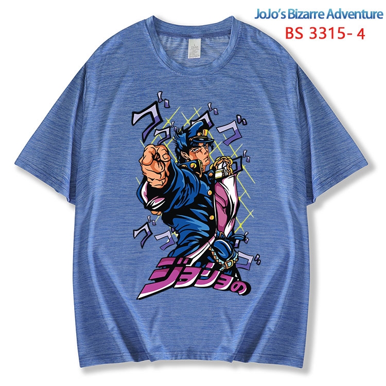 JoJos Bizarre Adventure  ice silk cotton loose and comfortable T-shirt from XS to 5XL  BS-3315-4