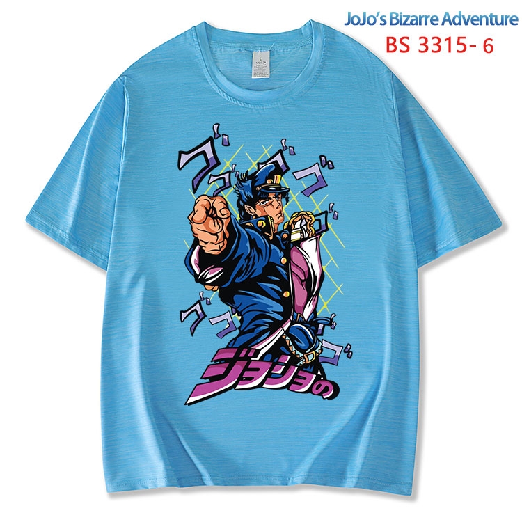 JoJos Bizarre Adventure  ice silk cotton loose and comfortable T-shirt from XS to 5XL  BS-3315-6