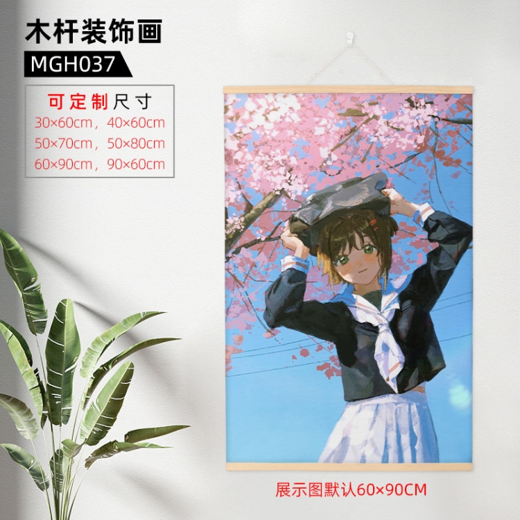 Card Captor Sakura Wooden pole decorative painting 60X90cm MGH037