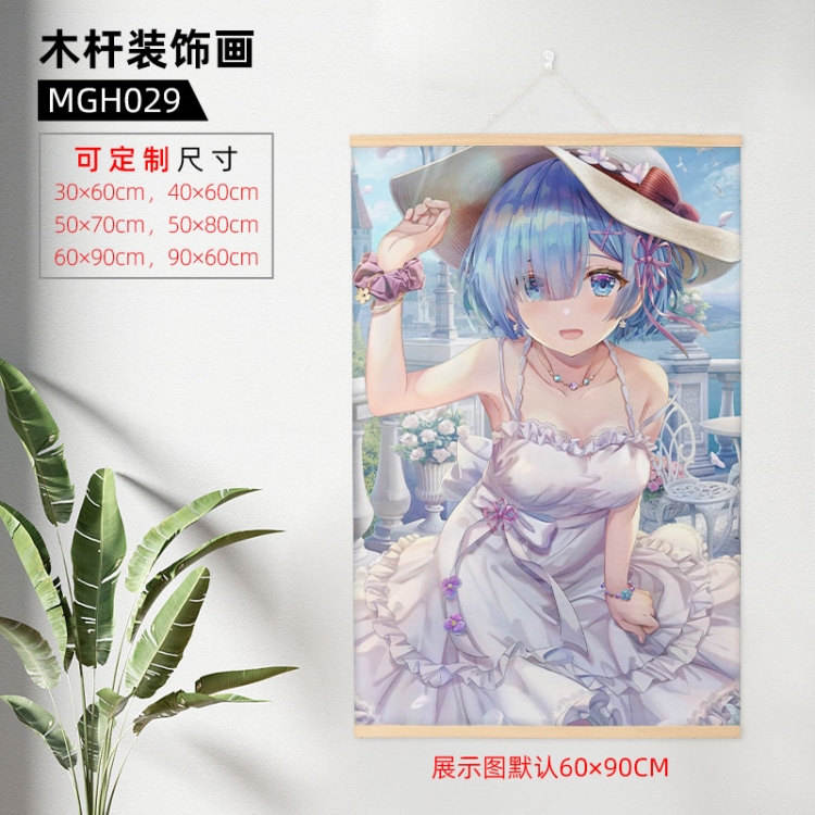 Re:Zero kara Hajimeru Isekai Seikatsu Wooden pole decorative painting 60X90cm MGH029