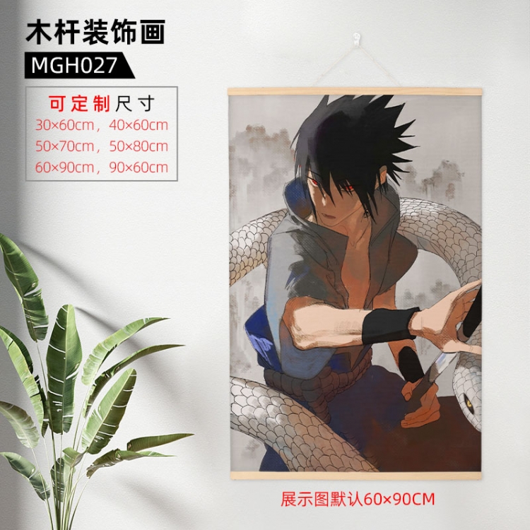 Naruto Wooden pole decorative painting 60X90cm MGH027