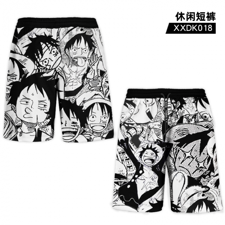 One Piece Anime casual shorts sports XL XXDK018
