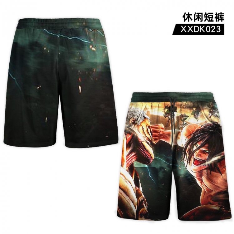 Attack on Titan Anime casual shorts sports XL XXDK023