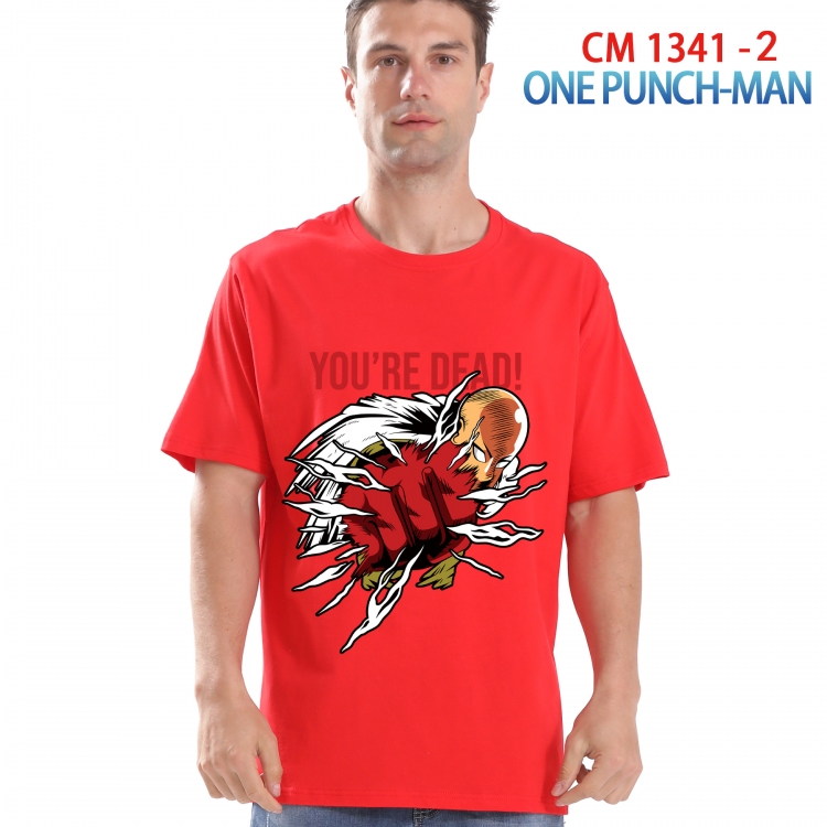 One Punch Man Printed short-sleeved cotton T-shirt from S to 4XL  1341 2