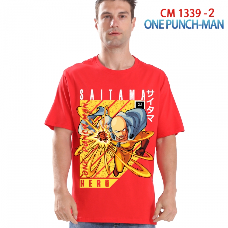 One Punch Man Printed short-sleeved cotton T-shirt from S to 4XL 1339 2