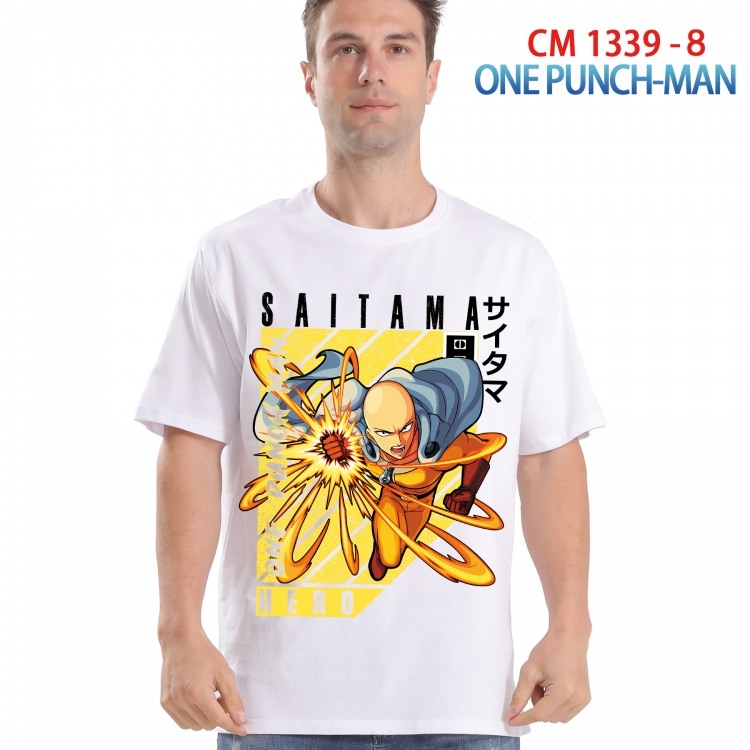 One Punch Man Printed short-sleeved cotton T-shirt from S to 4XL  1339 8