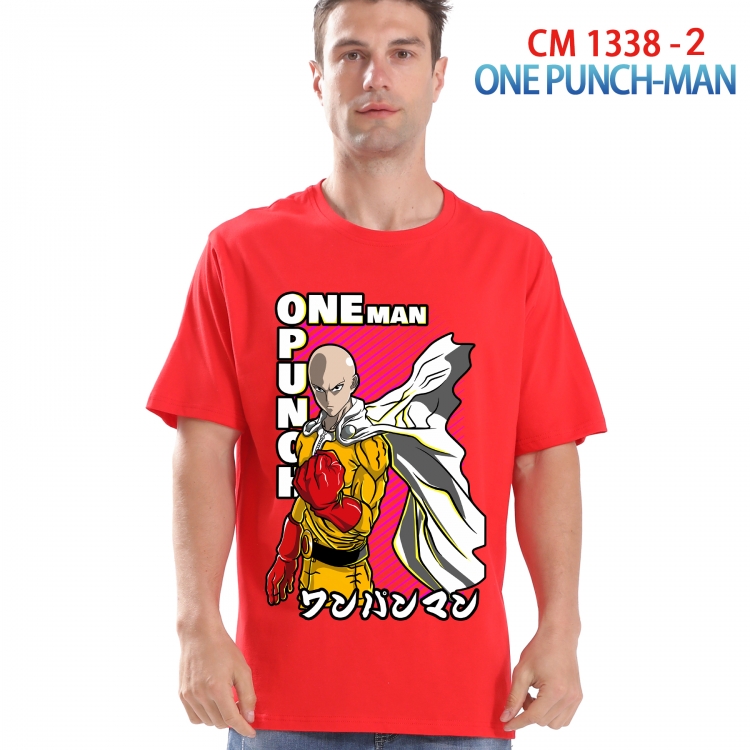 One Punch Man Printed short-sleeved cotton T-shirt from S to 4XL  1338 2