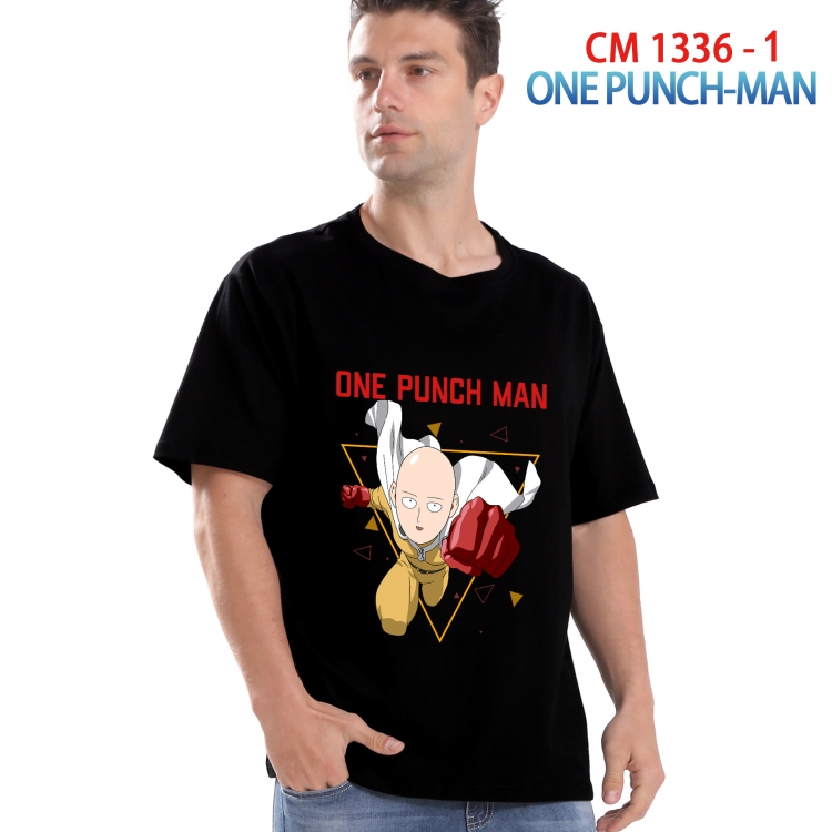 One Punch Man Printed short-sleeved cotton T-shirt from S to 4XL 1336 1