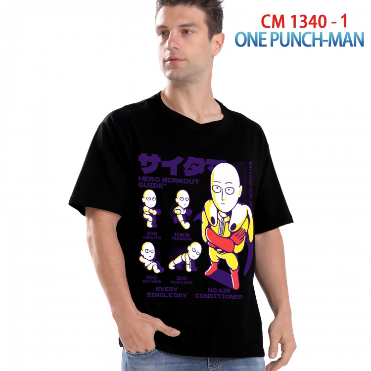 One Punch Man Printed short-sleeved cotton T-shirt from S to 4XL 1340 1