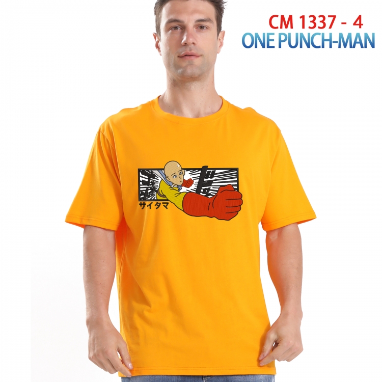 One Punch Man Printed short-sleeved cotton T-shirt from S to 4XL 1337 4