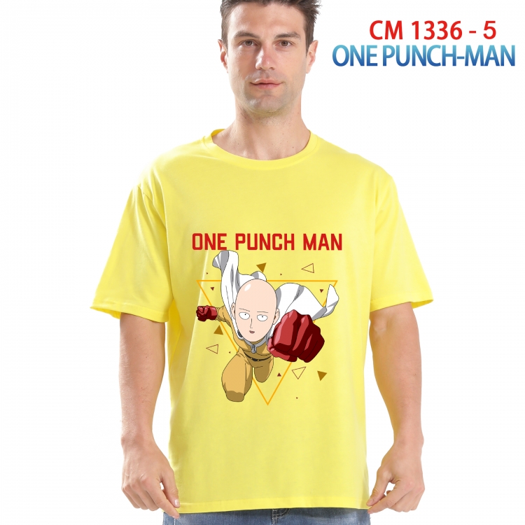 One Punch Man Printed short-sleeved cotton T-shirt from S to 4XL  1336 5
