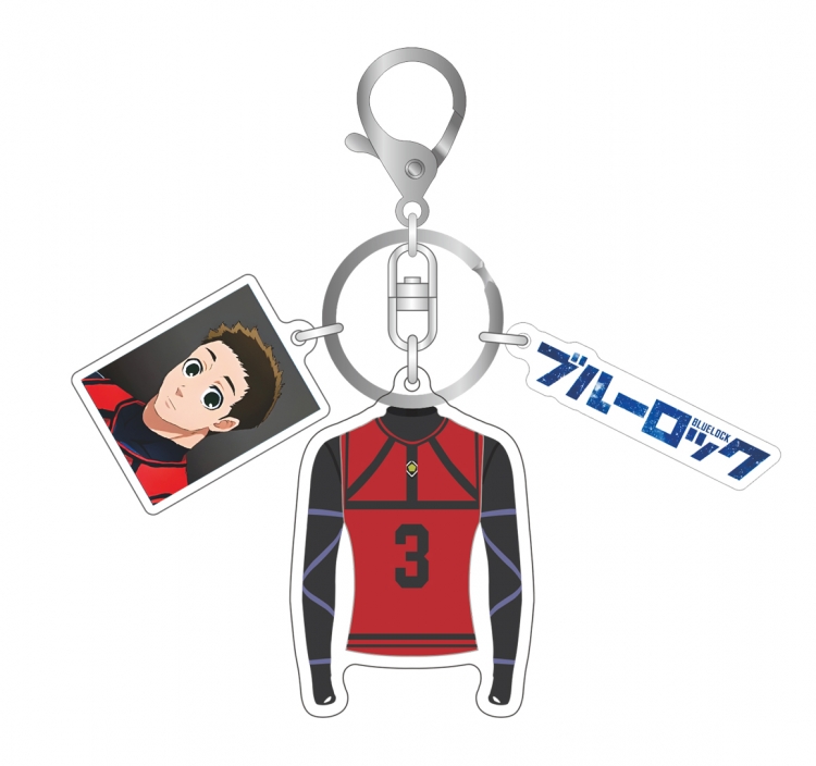 BLUE LOCK Dripping glue anime with 3 pendant keychain accessories for the surrounding area decoration price for 5 pcs
