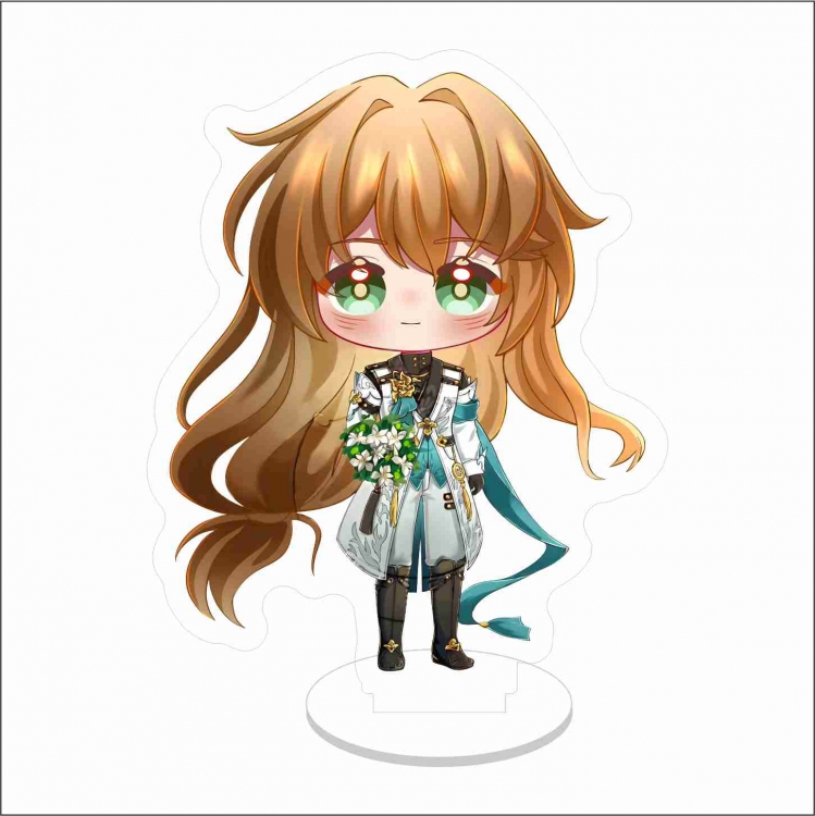 Collapse Double layer Anime characters acrylic Standing Plates Keychain 10cm
