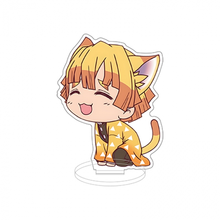 Demon Slayer Kimets Double layer Anime characters acrylic Standing Plates Keychain 10cm