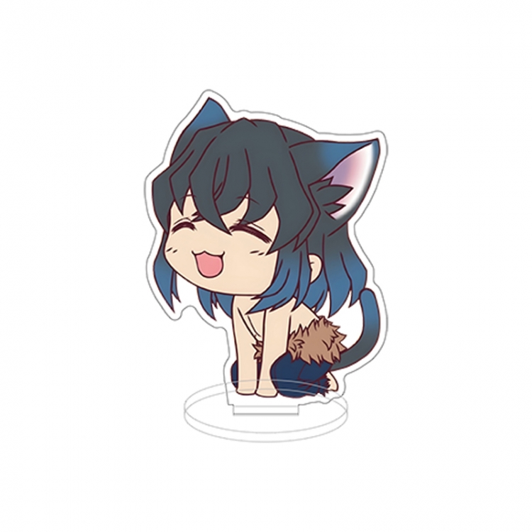 Demon Slayer Kimets Double layer Anime characters acrylic Standing Plates Keychain 10cm