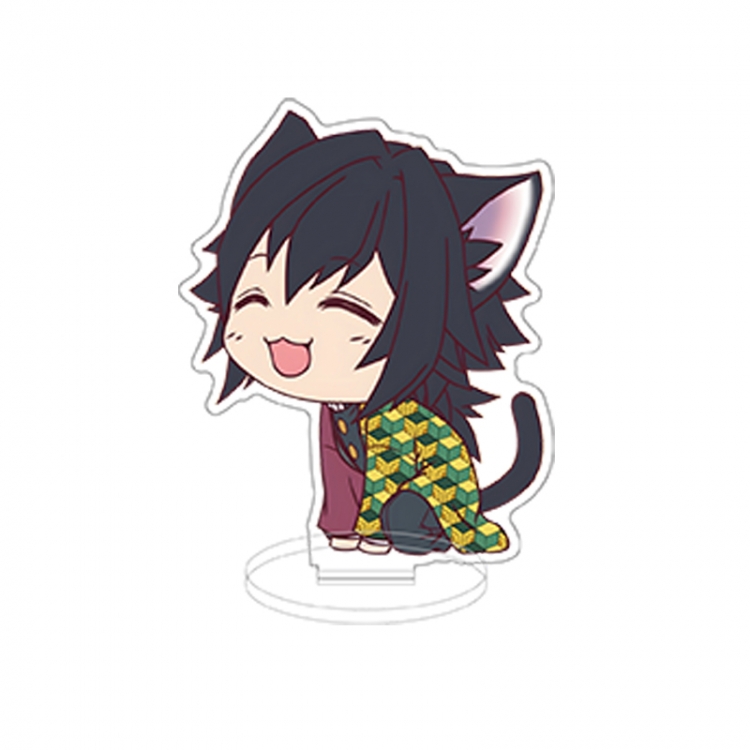 Demon Slayer Kimets Double layer Anime characters acrylic Standing Plates Keychain 10cm