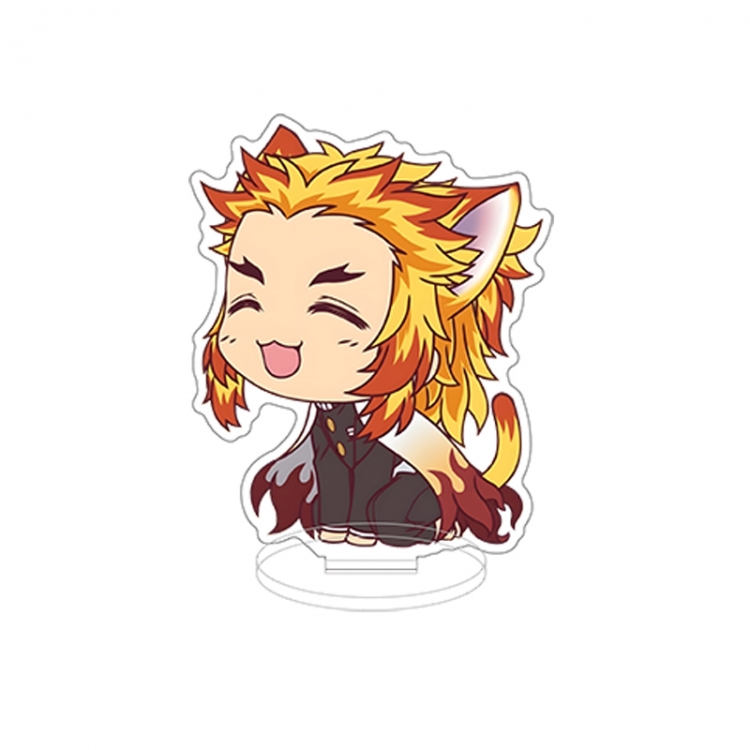 Demon Slayer Kimets Double layer Anime characters acrylic Standing Plates Keychain 10cm