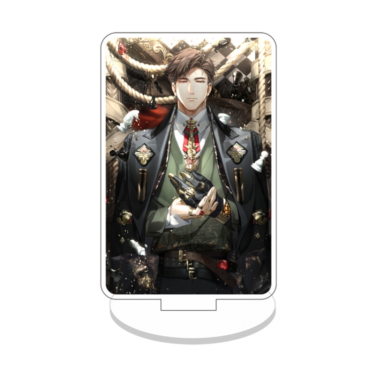 Light and Night Double layer Anime characters acrylic Standing Plates Keychain 10cm