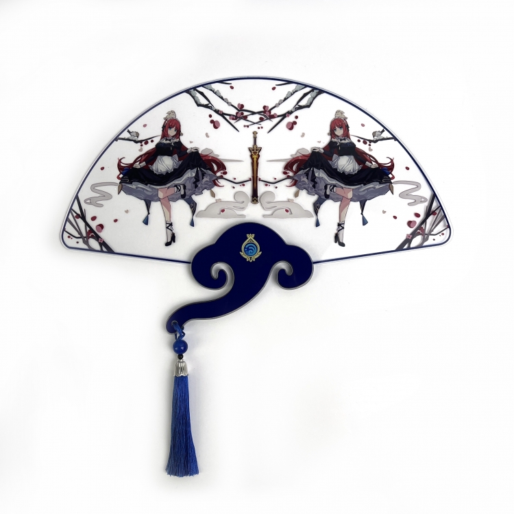 Genshin Impact Anime peripheral retro acrylic fan price for 5 pcs 5729